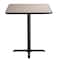 National Public Seating Square 36" W, 36" L, 42" H, Particleboard/HPL Laminate - 1.25", Grey CT33636XBGY - alternate 2